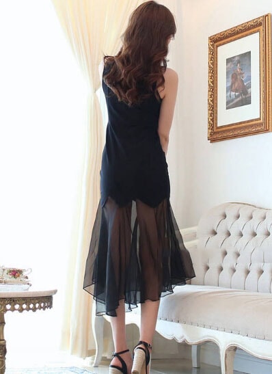 Long Dress DS3752 Black