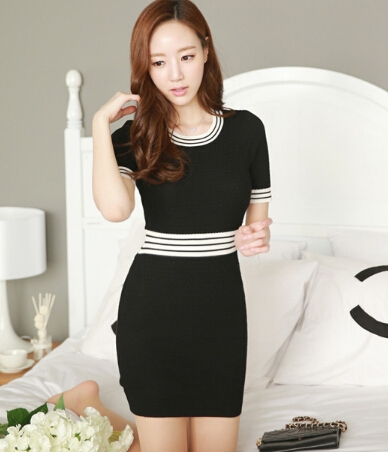 Dress DS3756 Black