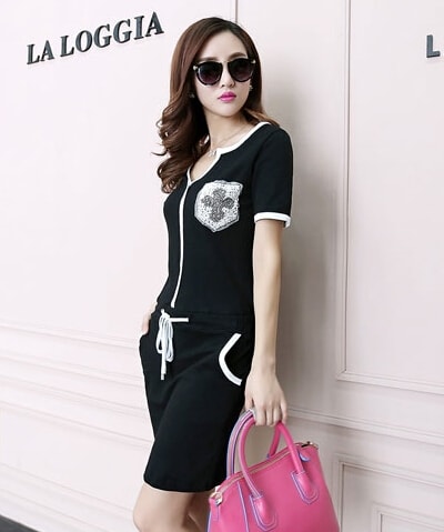 Dress DS3757 Black