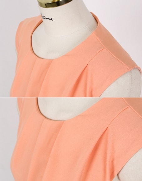 Chiffon Dress DS3764 Orange