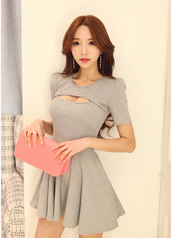 Mini Dress DS3781 Grey