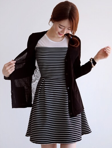 Dress DS3783 Black