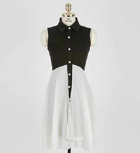 Chiffon Dress DS3784 White