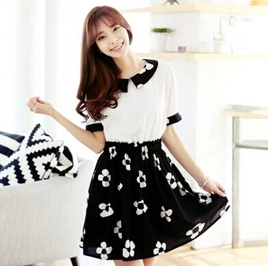 Dress DS3785 White