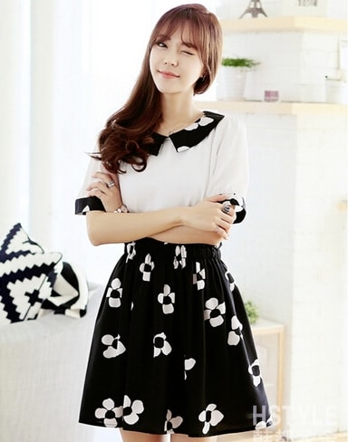 Dress DS3785 White