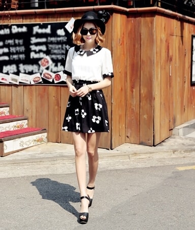 Dress DS3785 White