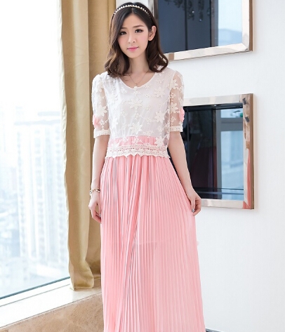 Long Dress DS3794 Pink