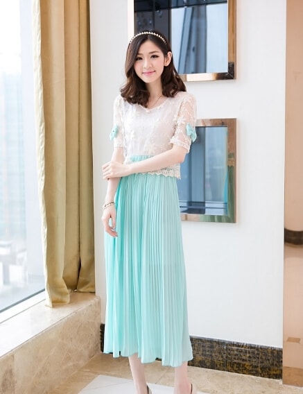 Long Dress DS3795 Lime Green