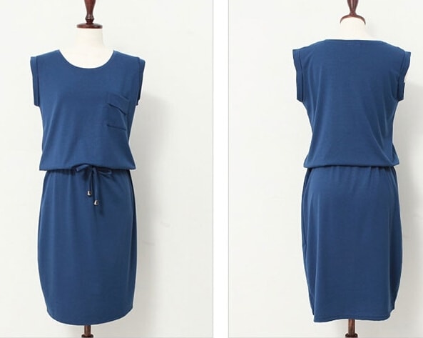 Dress DS3801 Blue