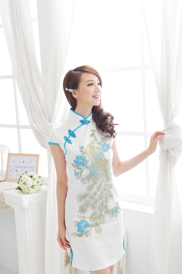 Cheongsam Dress DS3802 Blue