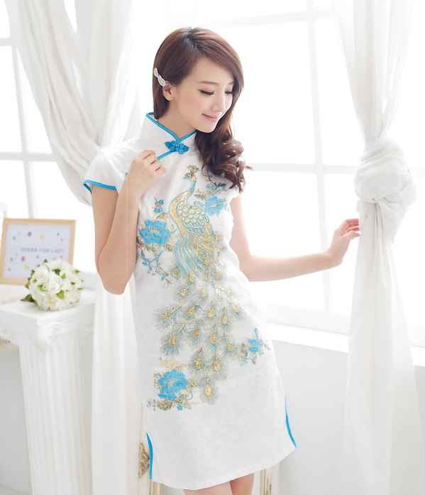 Cheongsam Dress DS3802 Blue