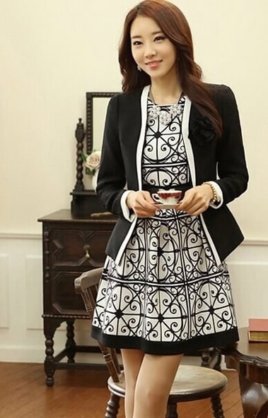 Dress DS3823 Black