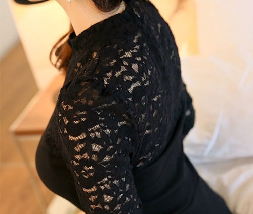 Lace Dress DS3824 Black