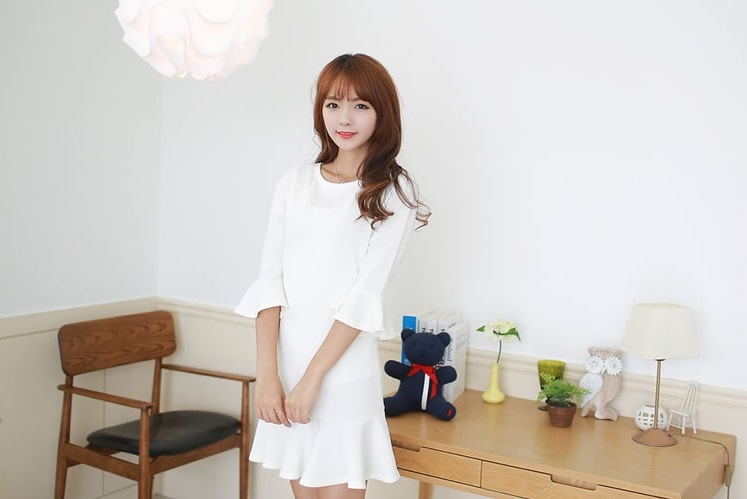 Dress DS3825 White