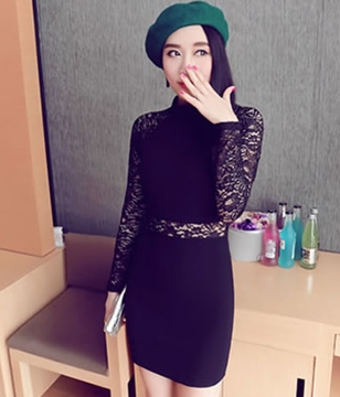 Lace Dress DS3826 Black