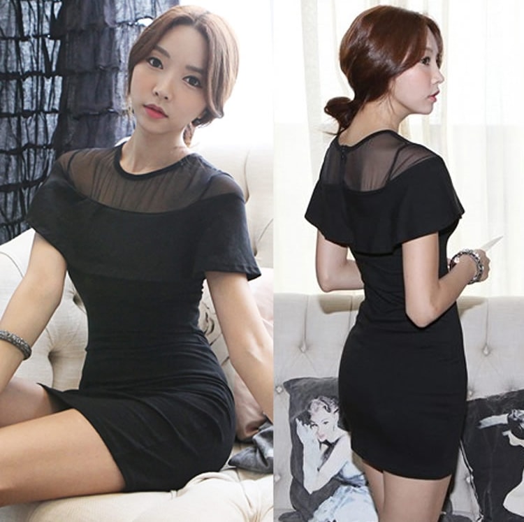 Dress DS3829 Black