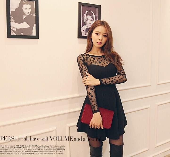 Lace Dress DS3831 Black