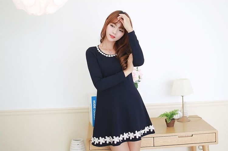 Dress DS3832 Black