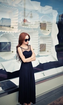 Long Dress DS3834 Black