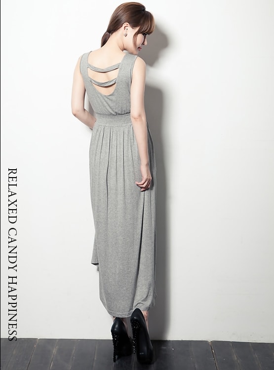 Long Dress DS3835 Gray