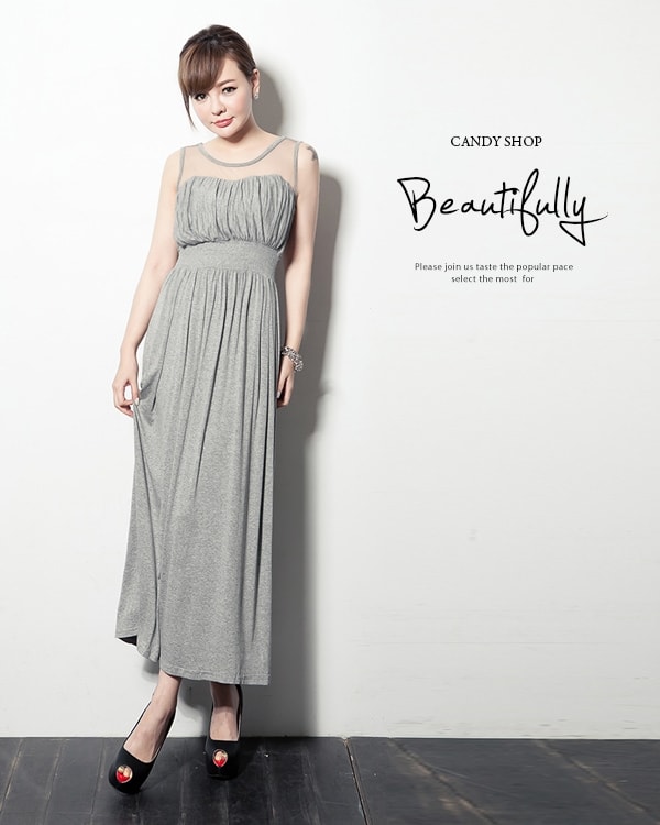 Long Dress DS3835 Gray