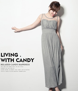 Long Dress DS3835 Gray