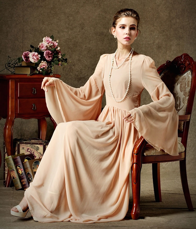 Long Dress DS3837 Beige