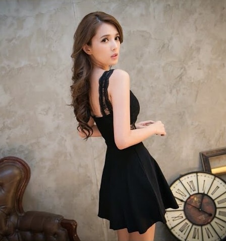 Halter Mini Dress DS3871 Black