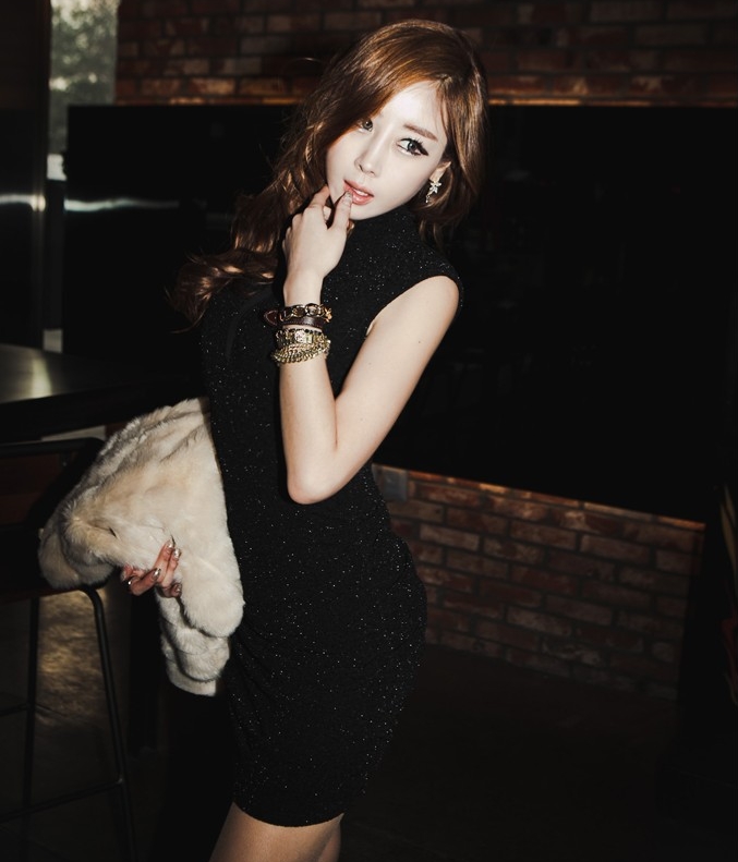 Slim Dress DS3876 Silver