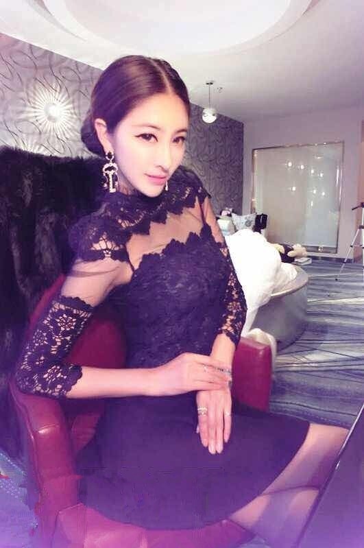 Lace Dress DS3878 Black