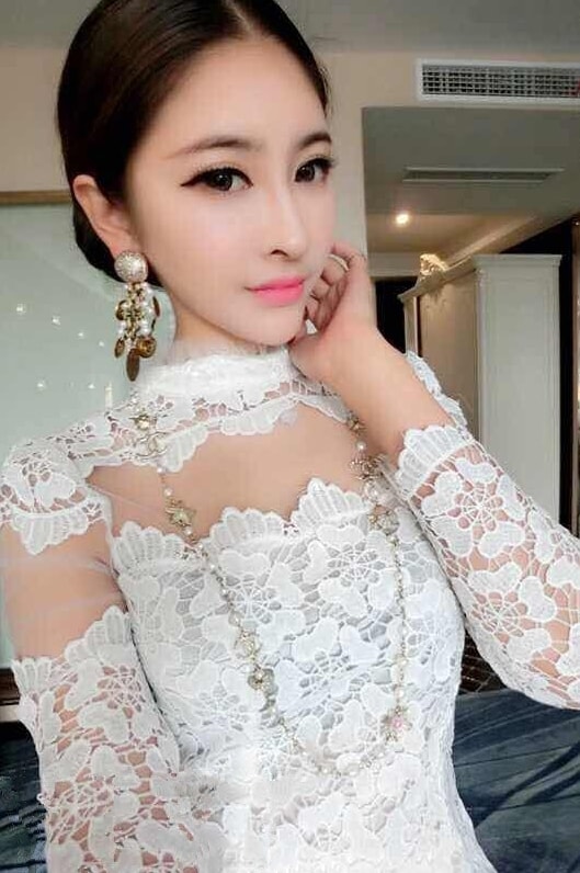 Lace Dress DS3879 White