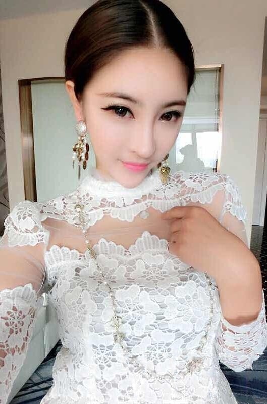 Lace Dress DS3879 White