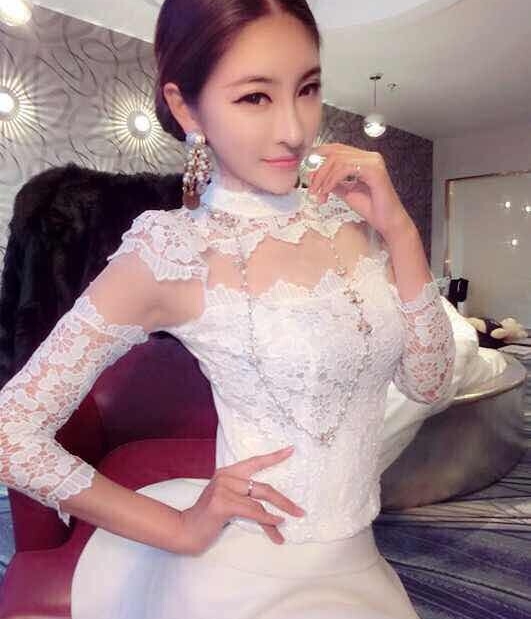 Lace Dress DS3879 White