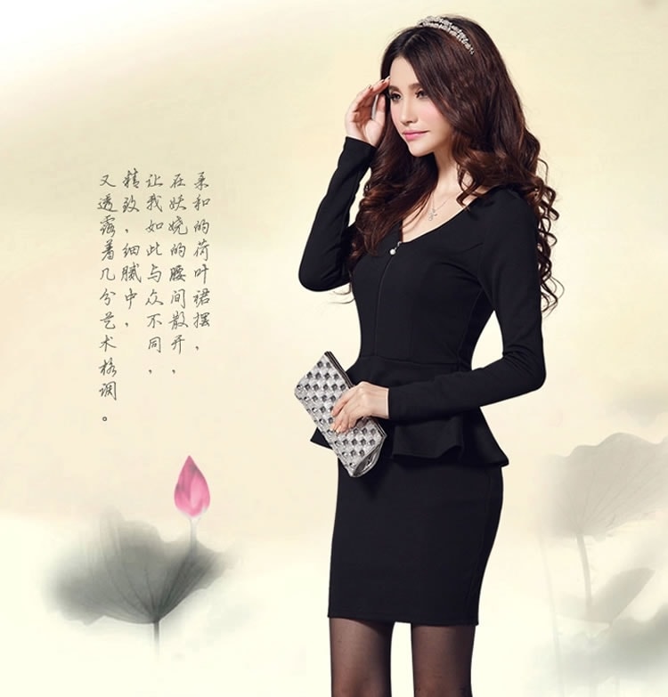 Dress DS3890 Black