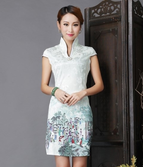 Cheongsam Dress DS3891 Soft Green