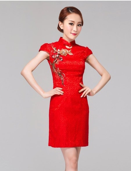 Cheongsam Dress DS3895 Red