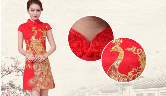 Cheongsam Dress DS3896 Red