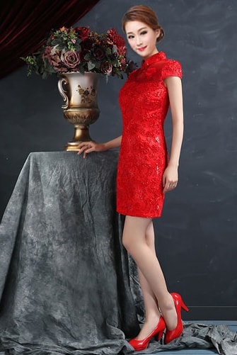 Cheongsam Dress DS3900 Red