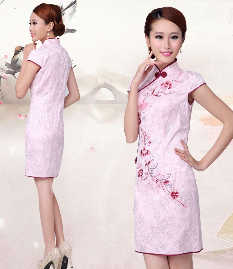 Cheongsam Dress DS3904 Pink