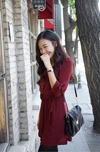 Dress DS3907 Burgundy