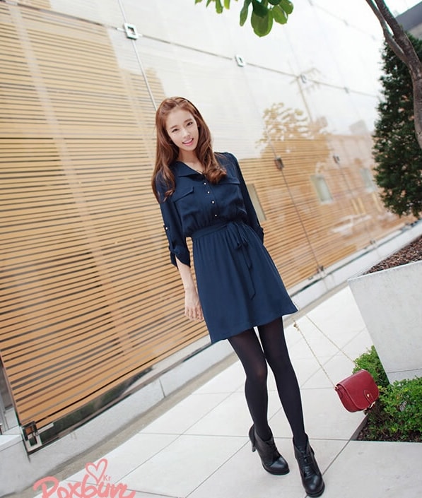 Dress DS3915 Blue