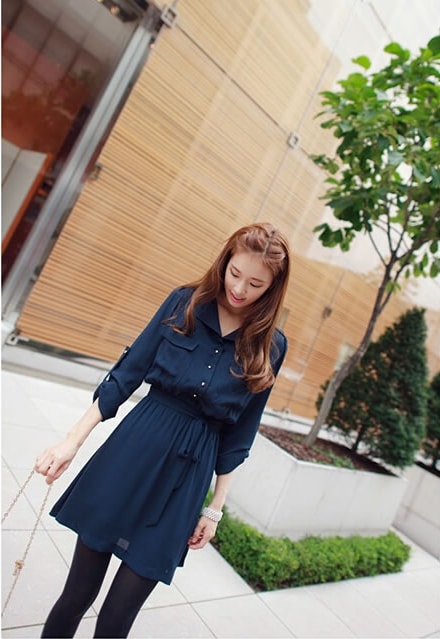 Dress DS3915 Blue