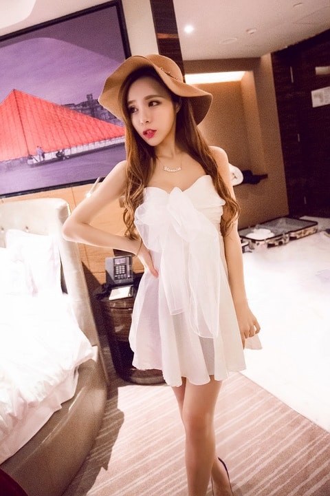 Dress DS3936 White