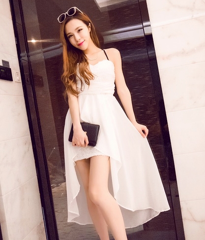 Lace Dress DS3938 White