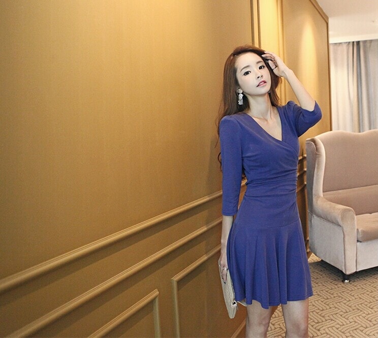 Dress DS3941 Blue