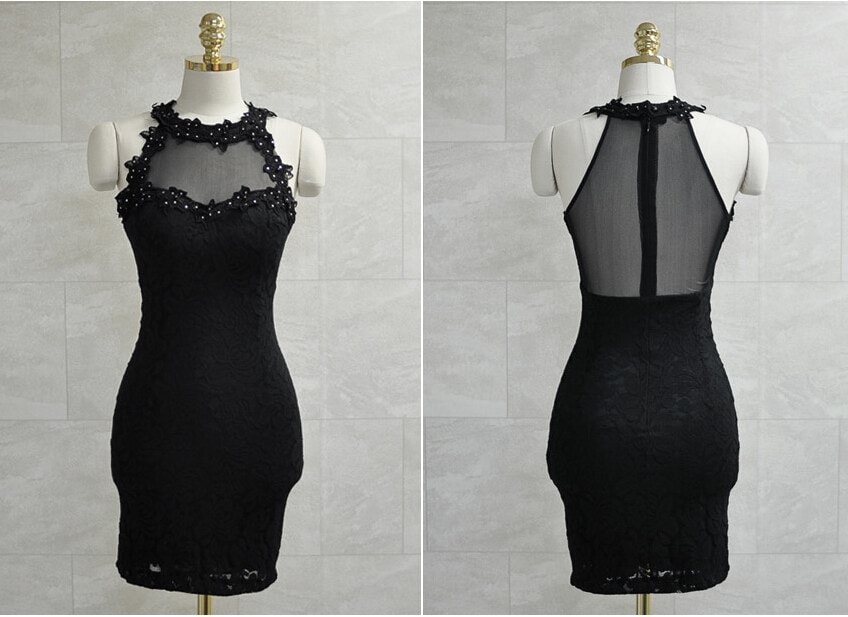 Lace Dress DS3951 Black