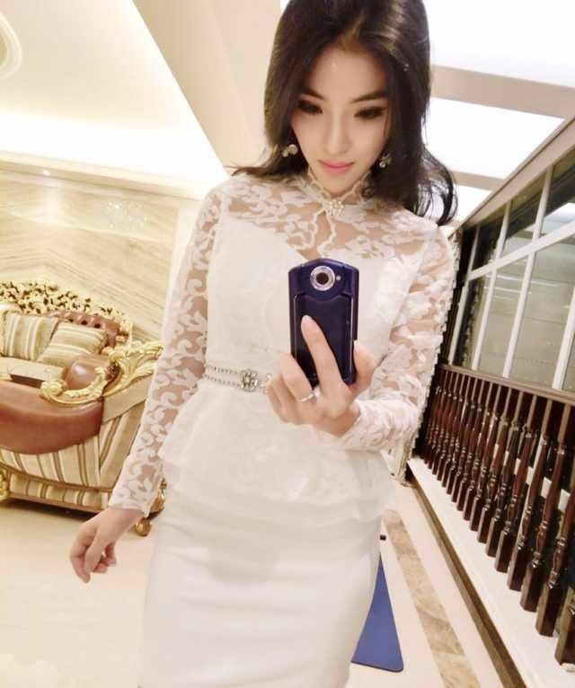 Organza Dress DS3960 White