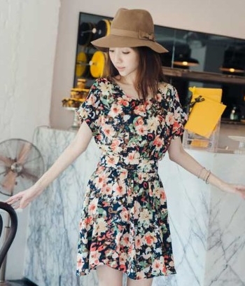 Chiffon Dress DS3966 Black