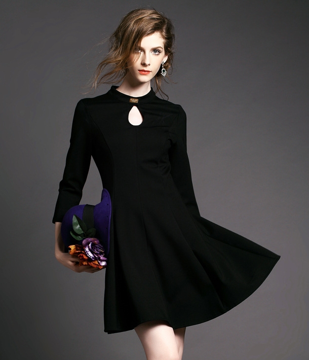 Lycra Dress DS3981 Black