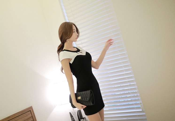 Dress DS3985 Black